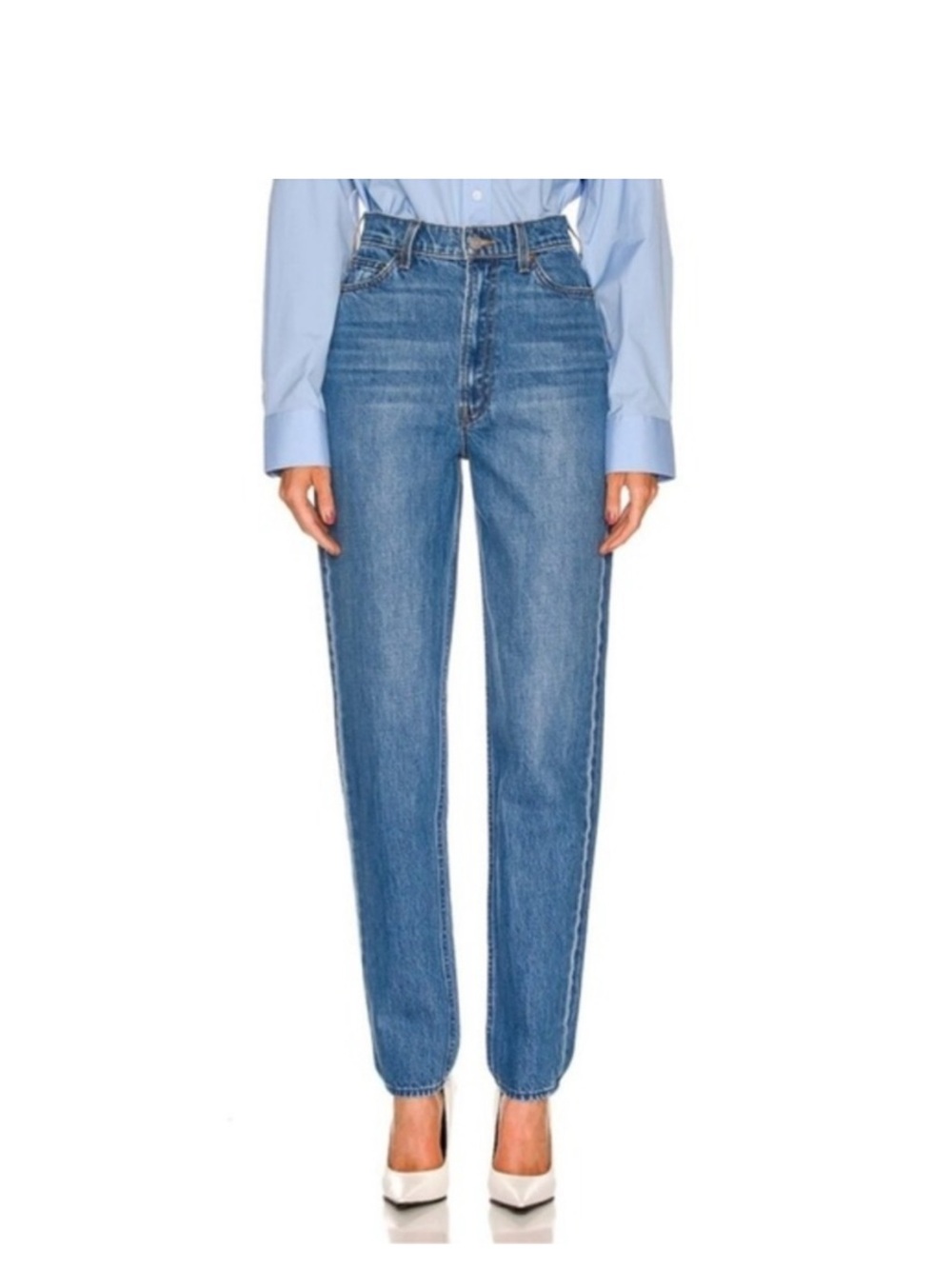 Mother Snacks Twizzy Skimp High-Rise Denim Jeans Size 26 Barrel